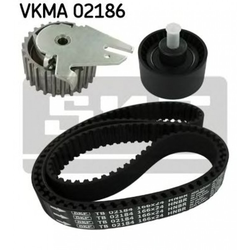VKMA 02186 SKF Комплект (ремінь+ролики)